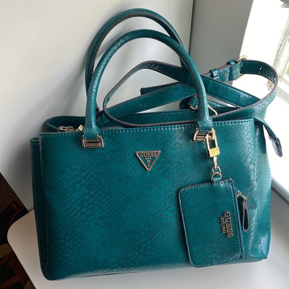 Satchel with Gold Accents
